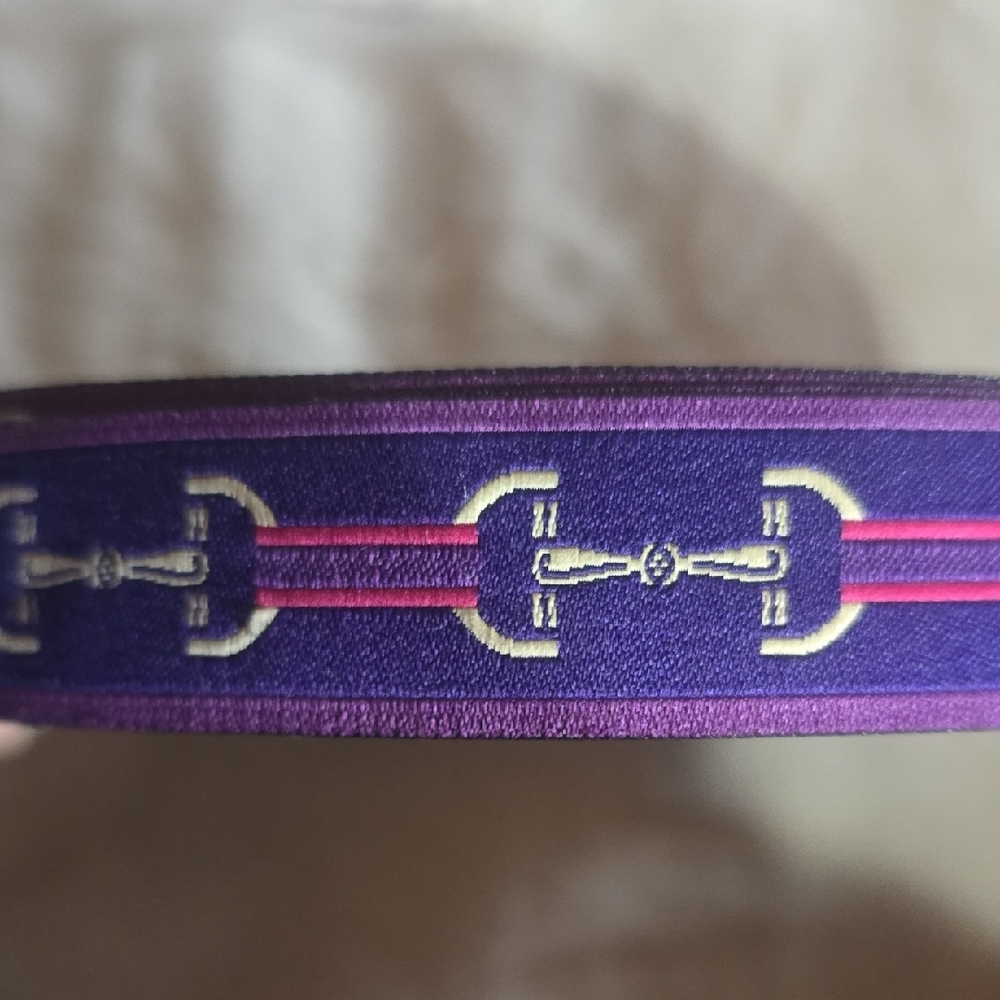 Purple Equestrian-Inspired Ribbon/edging - Picture 2 of 3